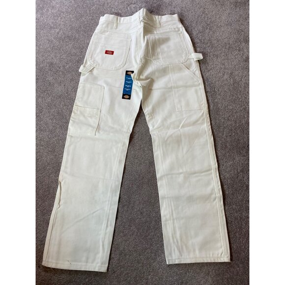 NWT Dickies Mens Relaxed Fit White Painter Pants 34" x 32" - Picture 1 of 16